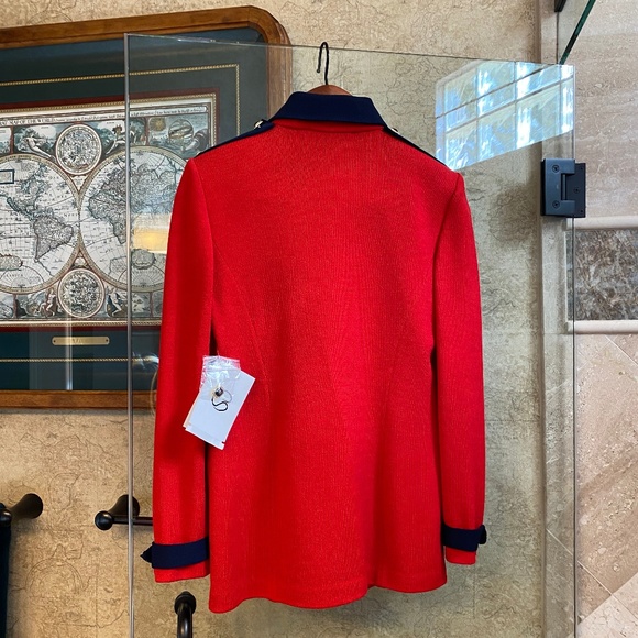 St John's By Marie Gray Red/Navy Jacket NWT - Picture 5 of 6